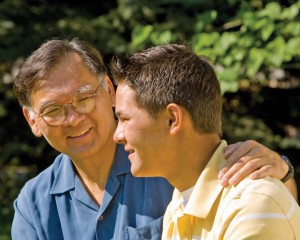 Mormon father and his son